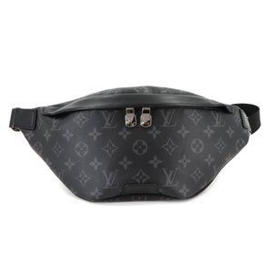 Louis Vuitton Monogram Eclipse Discovery Bumbag PM Body Bag in Black and Grey...